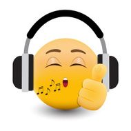 Yellow emoticon cartoon character eps 10 vector N28