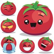 Tomato Cartoon Set B N2