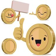 Coin Cartoon Set C