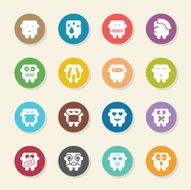 Emoticons Set 4 - Color Circle Series