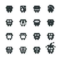 Silhouette Emoticons N6