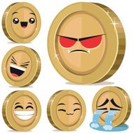 Coin Cartoon Set B