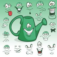 Faces on a Water Pail