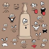 Faces for a Headstone