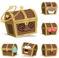 Treasure Chest Cartoon Set A