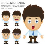 Businessman cartoon character EPS 10 vector N45