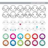 Ghosts emoticons