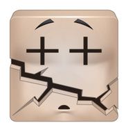 Square emoticon broken