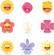 Avatar Profile Avatars Special characters Friendly Smiley Flowers Cartoon