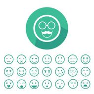 faces emoticon icons set N4