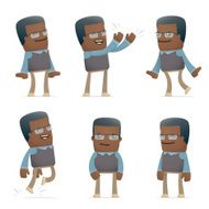 set of teacher character in different poses N3