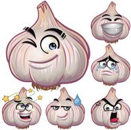 Garlic Cartoon Set A