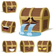Treasure Chest Cartoon Set B