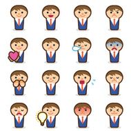 Businessman emoticons N3