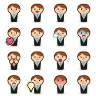 Businessman emoticons N5