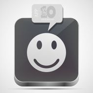 Vector face app icon