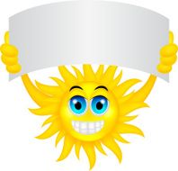 Sun with sign