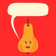 Communication bubble - pear N2