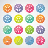 faces emoticon icons set N5