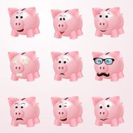 Piggy bank emotions