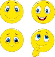 Cartoon of various face expressions N3