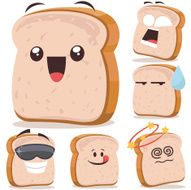 White Bread Cartoon Set A