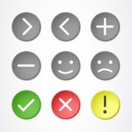 Buttons with symbols N2