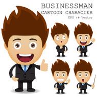 Businessman cartoon character EPS 10 vector N48