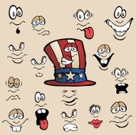 Faces for Uncle Sam&#039;s Hat