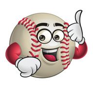 Baseball Cartoon - Thumbs Up