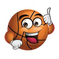 Basketball Cartoon - Thumbs Up