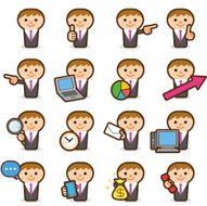 Businessman Icons N9