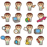 Businessman Icons N11