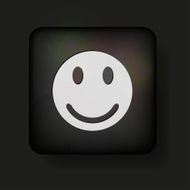 Vector face icon on black Eps10 N2