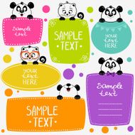 Panda and kittens