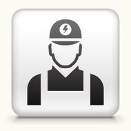 Square Button with Electrician