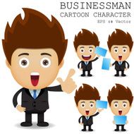 Businessman cartoon character EPS 10 vector N50