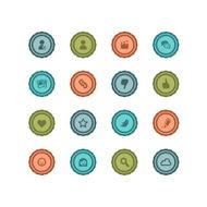 Retro Social Badges