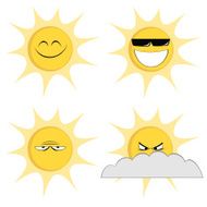 Summer sun mascots N8