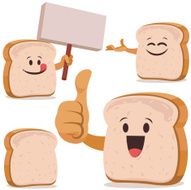 White Bread Cartoon Set C