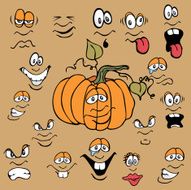 Faces for a Pumpkin N3