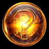 Help icon fire isolated on black background