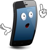 Smartphone Character EPS 10 (EPS 8 is also available) N6