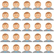 Office smilies icons set