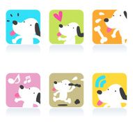 Icon Set( Emoticons ) - Cute Dog