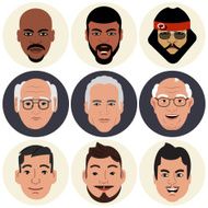Vector Avatars - Male Faces