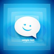 Blue speech bubble background