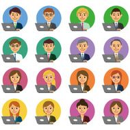 Business people with laptop N2
