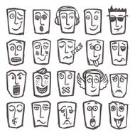 Sketch emoticons set N2