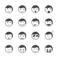 Emotions man icons